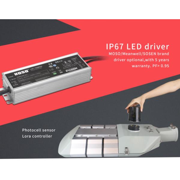 Aluminum Material Smart 200W LED Street Lights 160lm/w CE ROHS CB Certificated