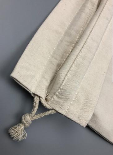 Yellow Mini Geological Sample Bags / Cotton Sample Bags With Cotton Rope