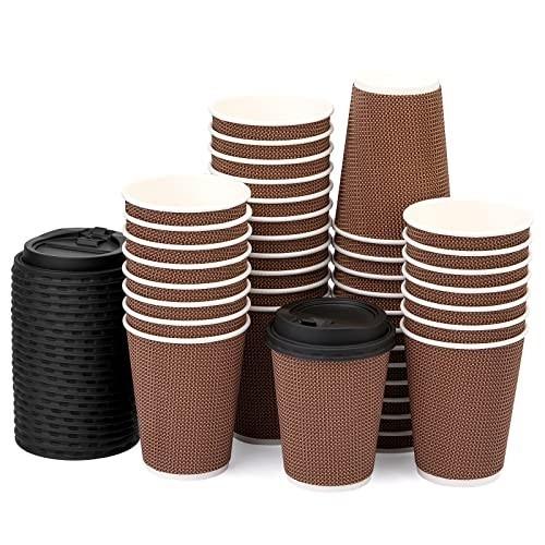 Professional 80mm Diameter Ripple Wall Paper Cups Waterproof With OEM ODM Service