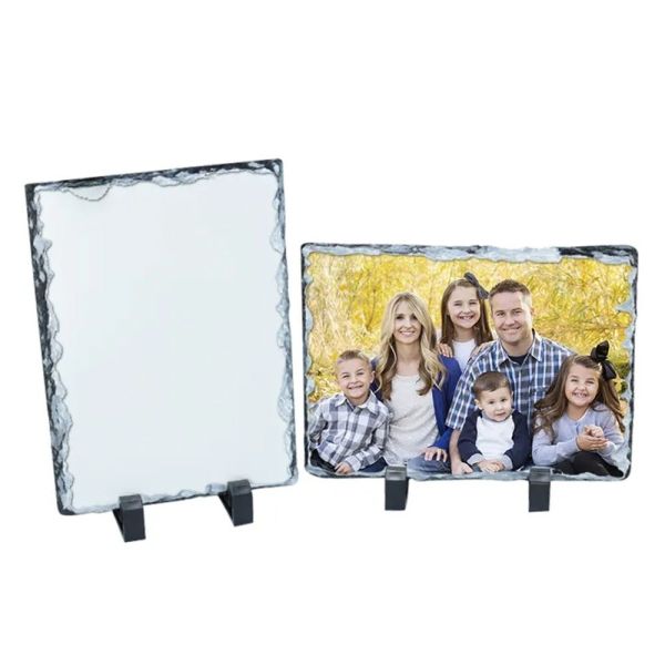 Various Shapes And Sizes Sublimation Photo Slate Blanks Stone Slate Diy Custom Sublimation Rock Slate