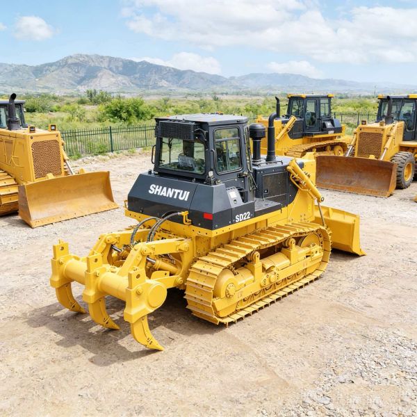 220HP SHANTUI Bulldozer SD22 with 3 Shanks Ripper SD32 SD16 CAT D6 D7 D9 Popular in Angola