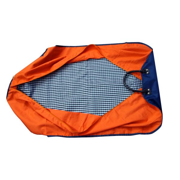 Eco-Friendly Navy Nylon Fabric Suit Garment Bag For Suit Packaging