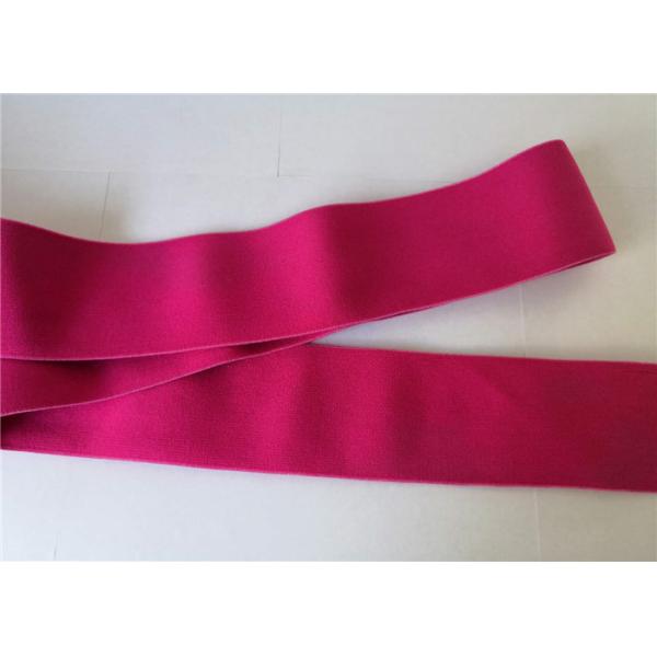 6 Cm Rose Red Spandex Elastic Nylon Webbing Knit Belt High Elastic Soft