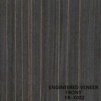 Ebony Engineered Wood Veneer decorativo X032 2500x640MM para o ISO extravagante da madeira compensada
