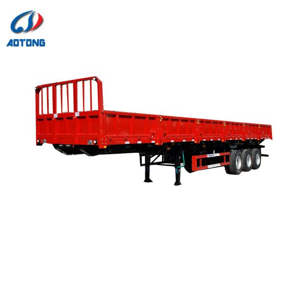 Container and Cargo Carrier 3/4 Axles Bulk Cargo Sidewall Semi Trailer with Twist Locks