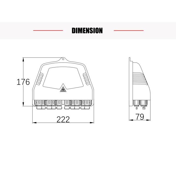 1X9 Splitter 10 портов Внешний волокно-оптический Splitter Box предварительно соединенный разъединитель Mini SC