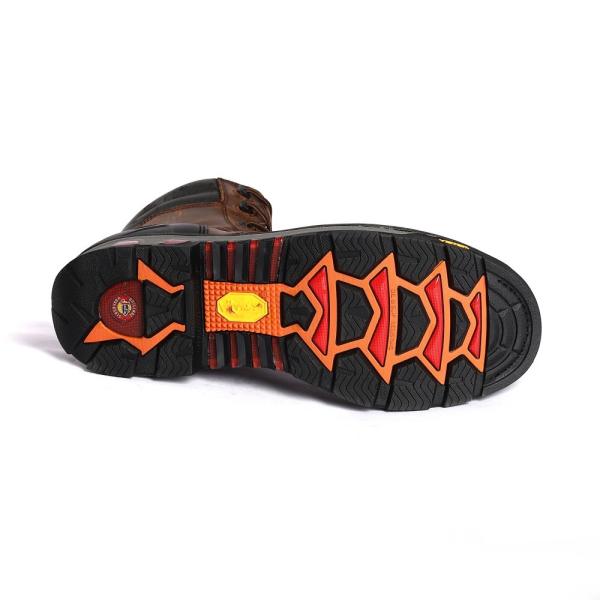 Split Cow Leather Goodyear Steel Toe Shoes Shock Absorption Puncture Resistance Branded Safety Shoes