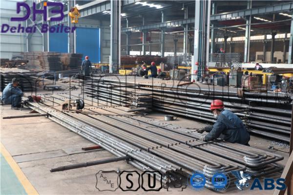 Front Wall Boiler Reheat Coil , Reheat System Absorb Heat Energy