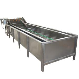 CE Shrimp Pepper 1000kg/H 3.6KW Bubble Washing Machine Vegetable Cleaning