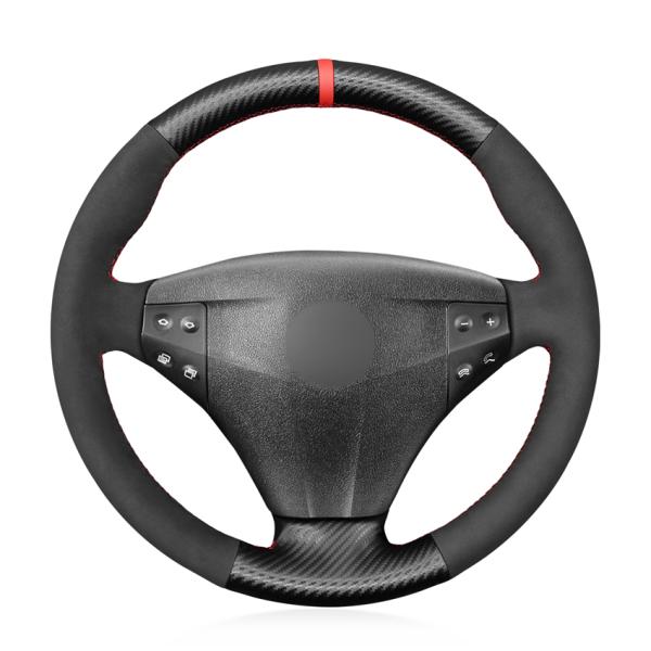 Custom Suede Steering Wheel Cover for Mercedes Benz C Class W203 2001-2004 by MEWANT
