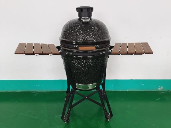 21.5inch Ceramic BBQ Grill Kamado,  BBQ, Bamboo Handle, AL top vent