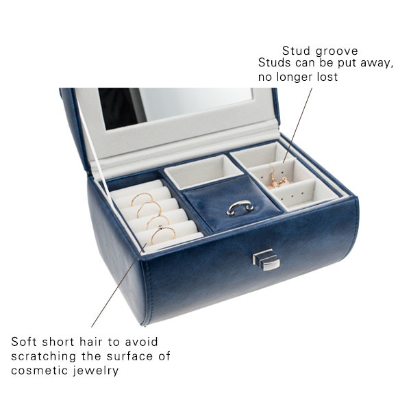 Custom Necklace Presentation Box , Portable Video Jewelry Box Small Size