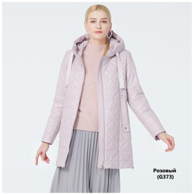 Beige Pink Aquamarine Demi Season Coat Womens Windproof Winter Coat