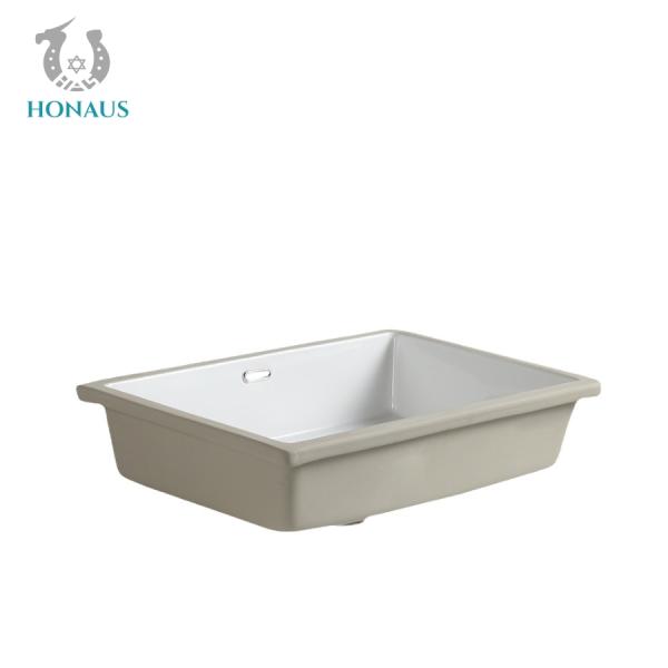 Commercial 440*440*200mm Bathroom Inset Basin Undermount Balcony Wash Basin