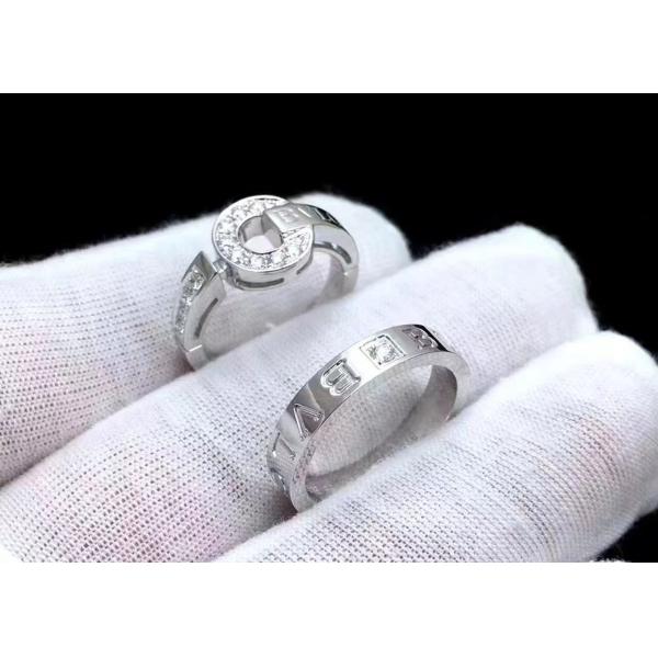 Prong Setting 18K Solid Gold Jewellery Ring 0.48ct for Promise 4mm-6mm width