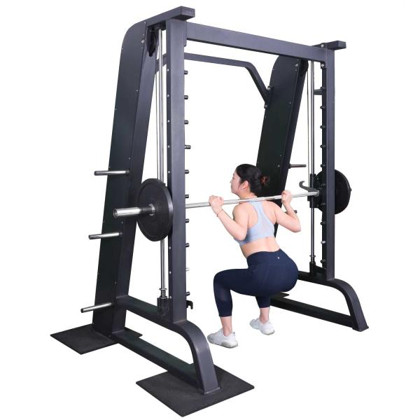 Bodybuilding Q235 Pipe Fitness Smith Machine Squat Gantry Machine