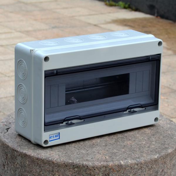 HT 15 Way IP65 Waterproof Outdoor Electrical Enclosure Distribution Plastic Switch Box