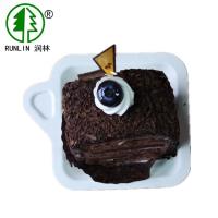 Únicas placas biodegradáveis do bagaço da cana-de-açúcar do uso para o bolo de aniversário