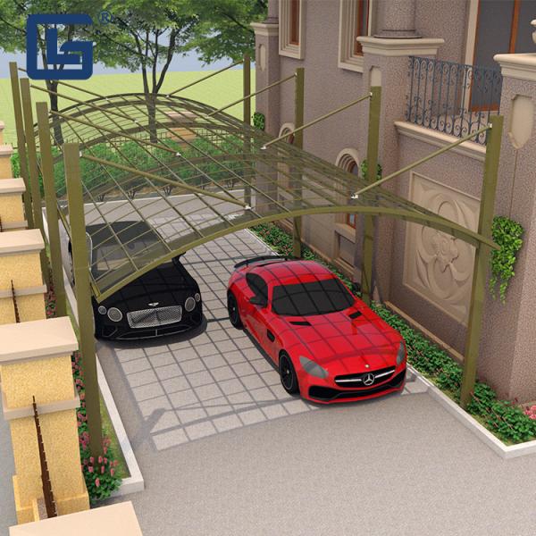 Cantilever Aluminum Carport Canopy Car Shelter Grey R Type 3.0m height