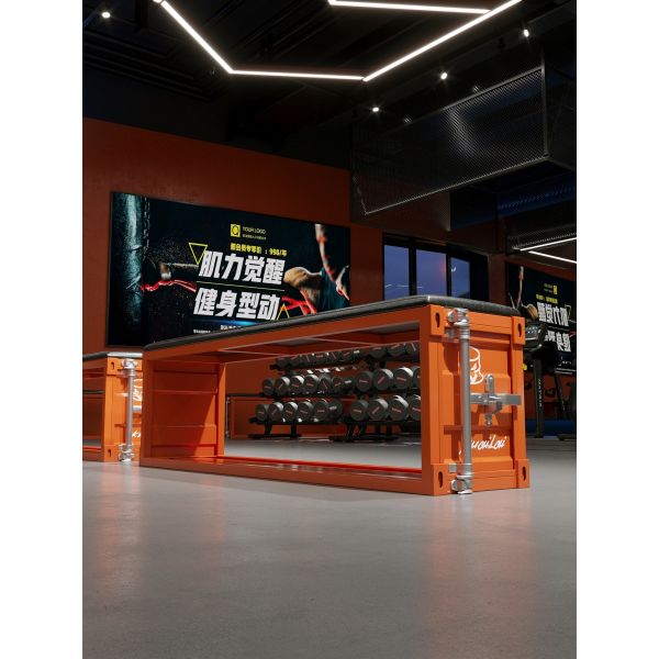 Household Oil Drum Bench Creative Indoor Metal Bench Customized