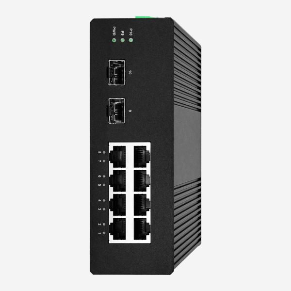 Interruptor portuário do interruptor IEEE802.3Af/At 10 espertos industriais da compatibilidade eletrónica