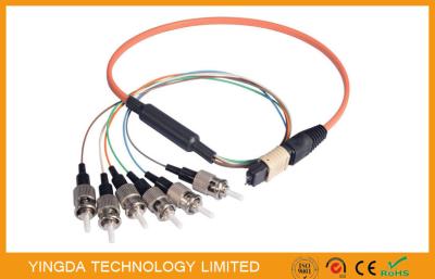 Em volta 8 da fibra MPO/ST ventile - transporte para fora o cabo Om2, ligação em ponte 900um do conector masculino de MTP