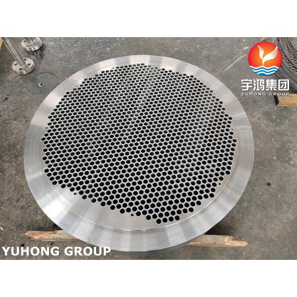 Placa tubular de intercambiador de calor de acero al carbono forjado Gr.2N, Norma ASME SA266