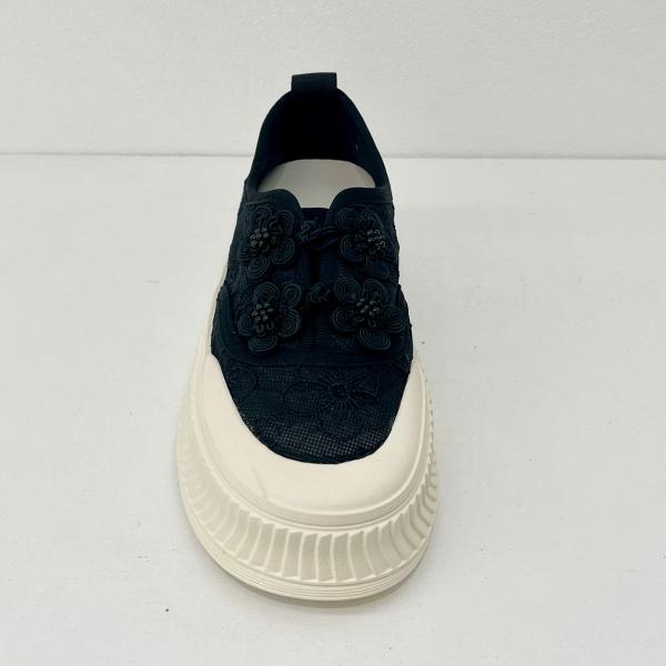 Comfort Ladies Black Espadrilles High Top Outdoor Stylish Non Slip Shoes