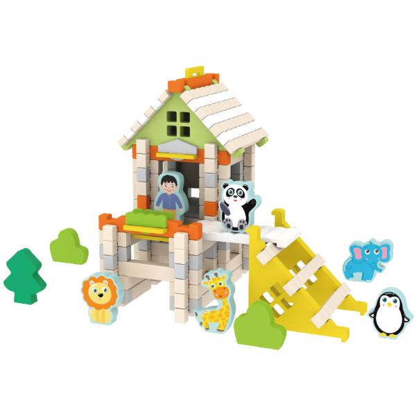 Children Learning Toys Building Block Educational Diy Mortise and Tenon Building Blocks Montessori Kids Stacking Wooden Toy