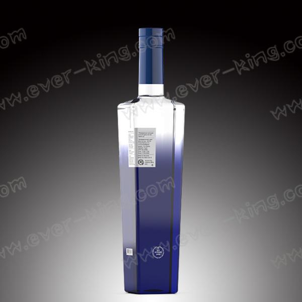 Customer Designed Transparent 1.5L Vodka Glass Bottle
