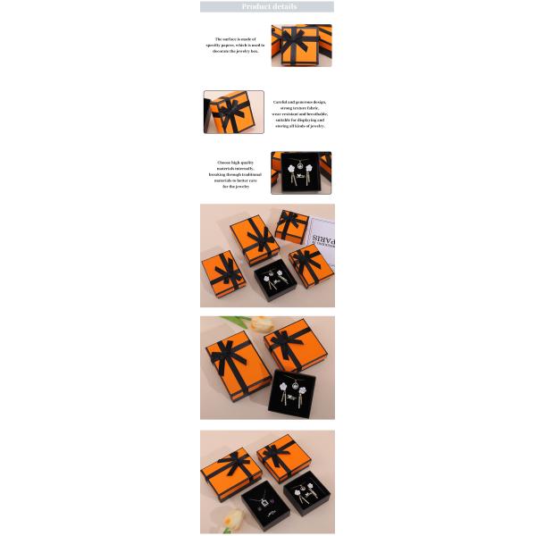 Fabrication en gros Jeux de boîtes de bijoux Emballage personnalisé Logo personnalisé Collier de luxe Bracelet Boucle d'oreille Bague Jeux de bijoux Ensemble Emballage Papeterie de carton Boîte à bijoux avec papillon