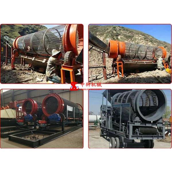 High Capacity Sand and Gravel Trommel Screen for Soil Screening 30-150 Tons Per Hour