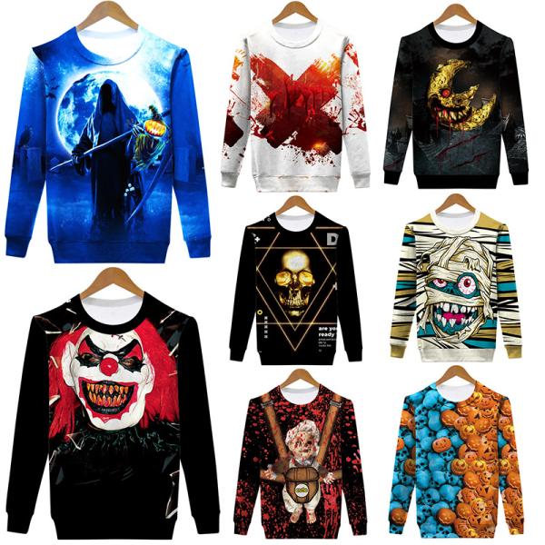 Halloween style mens printing sweatshirt
