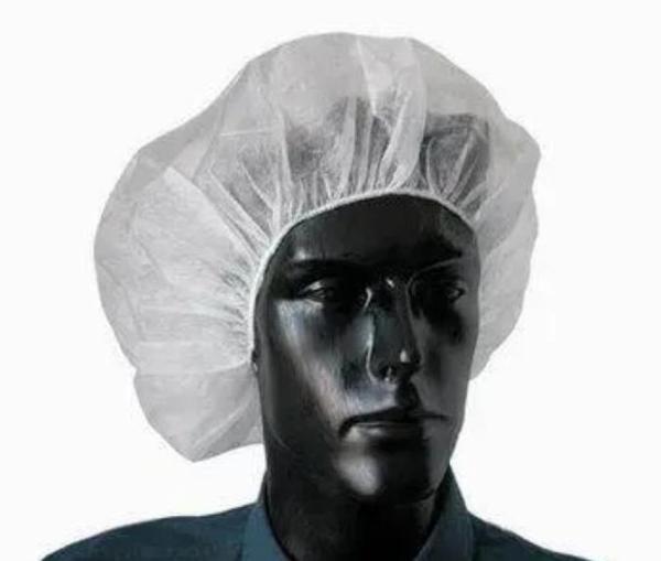 V102 Branco 21 Inch Chefs Bouffant Caps Bulk Hairnets para Restaurante Food Service