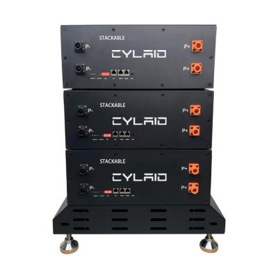 Stacked Home Energy Storage Batteries 5KW 10KWh 48v 100ah 200ah With 10000 Cycle Life