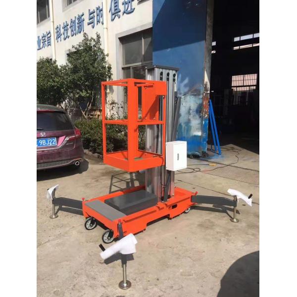 Plateforme de travail aérienne auto-propulsée entièrement électrique hydraulique intérieure 8 m mobile