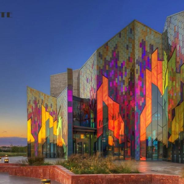 Толстые тонкие синие черные дихроические стеклянные плитки