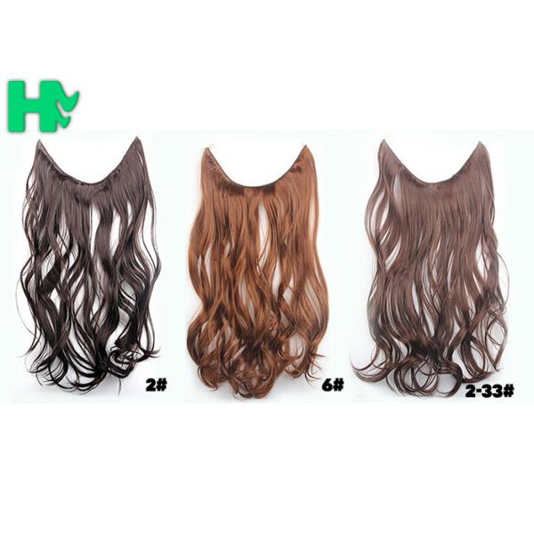 Fashionable Colorful Synthetic Clip In Hair Extensions High Temperament Hair For Women