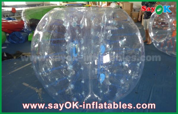 Bola de futebol humana inflável adulta de Zorb da bolha do PVC dos jogos infláveis exteriores 0.8mm para jogos dos esportes