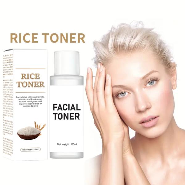 77% Face Rice Toner OEM Cosmetic Factory Rejuvenates Skin Moisturizing