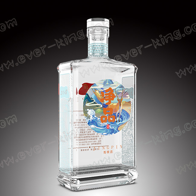 Пластиковое стекло крышки 700ml изготовленное на заказ упаковывая для коньяка