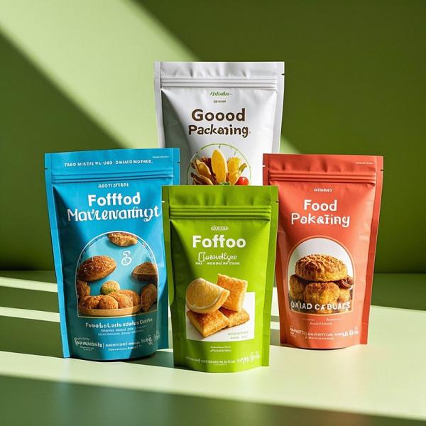 FDA Certified Multi-Layer Composite Food Packaging Bags Custom Printed Moisture-Proof Stand Up Pouch with Zipper Eco-Friendly