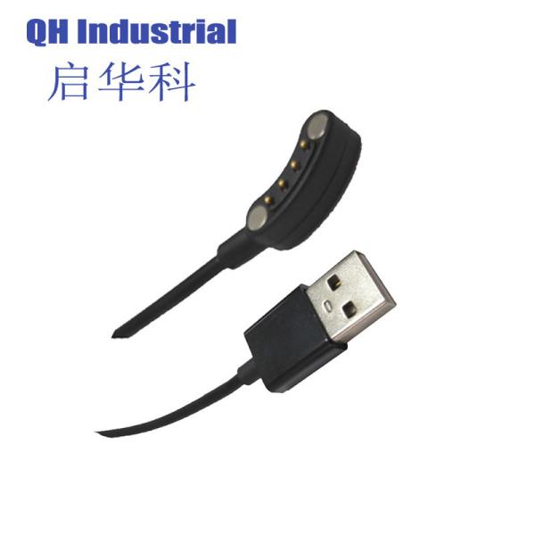 Wholesale factory OEM Smart Watch Magnetic Charger Cord 4 Pin USB Fast Charging Cable Fits for smart wearable