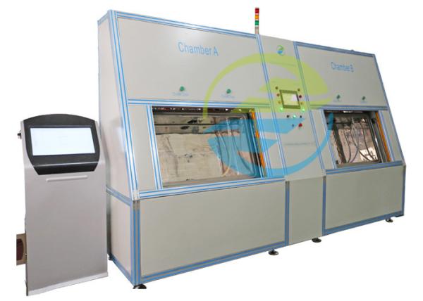 Sistema de recuperação automática Equipamento de detecção de fugas de hélio a vácuo de duas câmaras para equipamento de ensaio de fugas