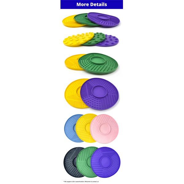 Non Toxic Collapsible Pet Lick Mat With Suction Base Dishwasher Friendly Design