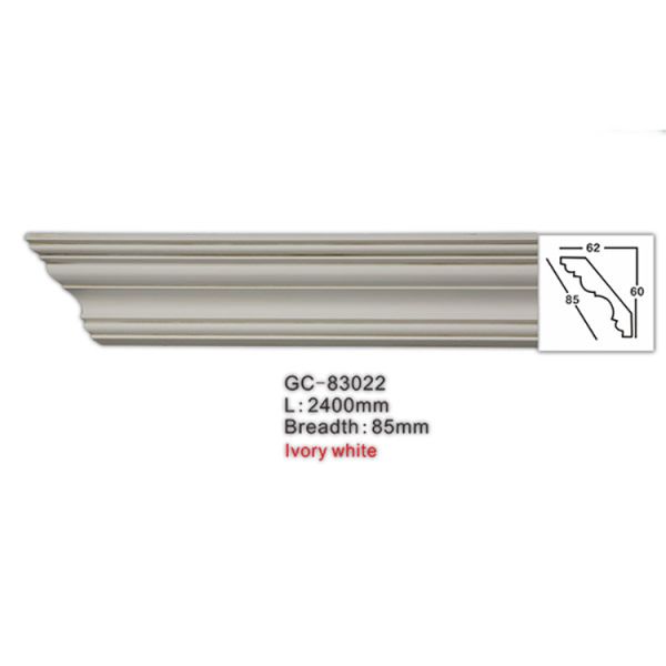 GC-83022 High Quality Country Ceilling Smooth Polyurethane Foam Molding Cornice