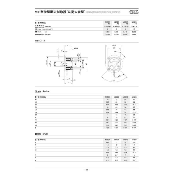 Bearing Mounted Type STEKI 2024 High Precision Industrial Micro Electromagnetic Brake