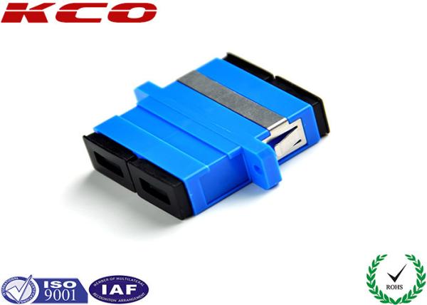 Duplex SC Fiber Optic Cable Coupler 55dB Return Loss Contains Interconnect Sleeve