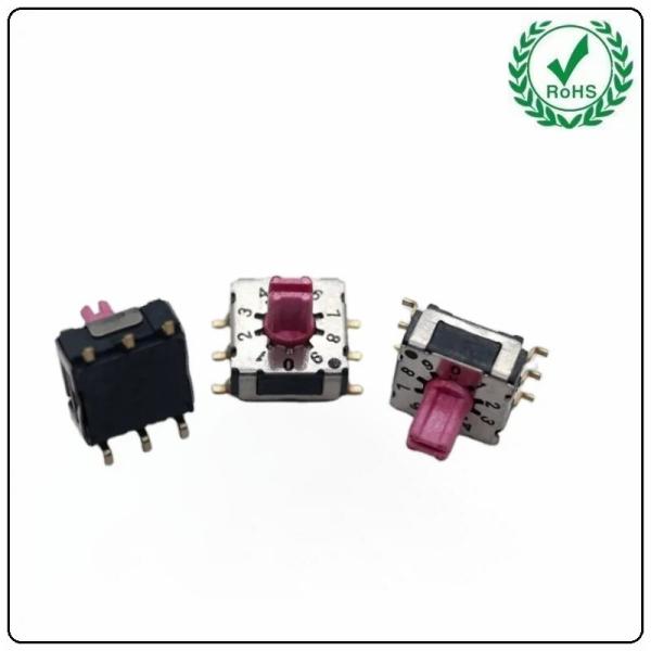 7x7 SMT Mini Multiple Position Rotary Changeover Switch Waterproof Electrical