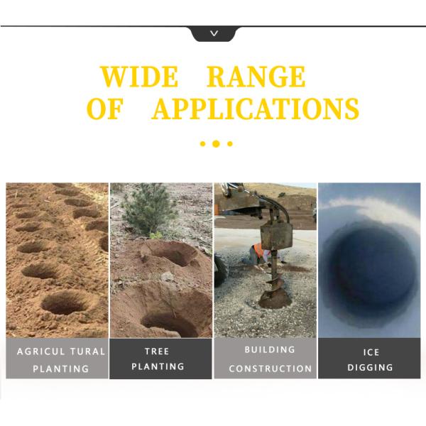 Digging Simplified Professional Hole Earth Auger Drill Machine Drill length 0.5-2.5m